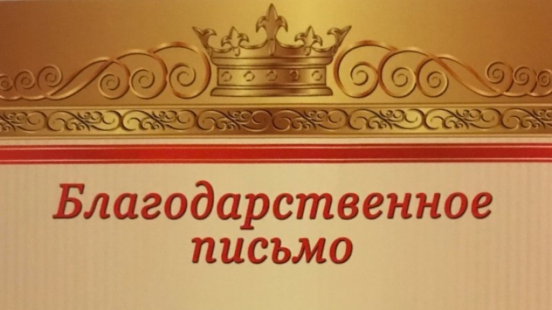 Благодарственное письмо Народного художника России В. В. Теплова. Фото: Д. Шибанкова